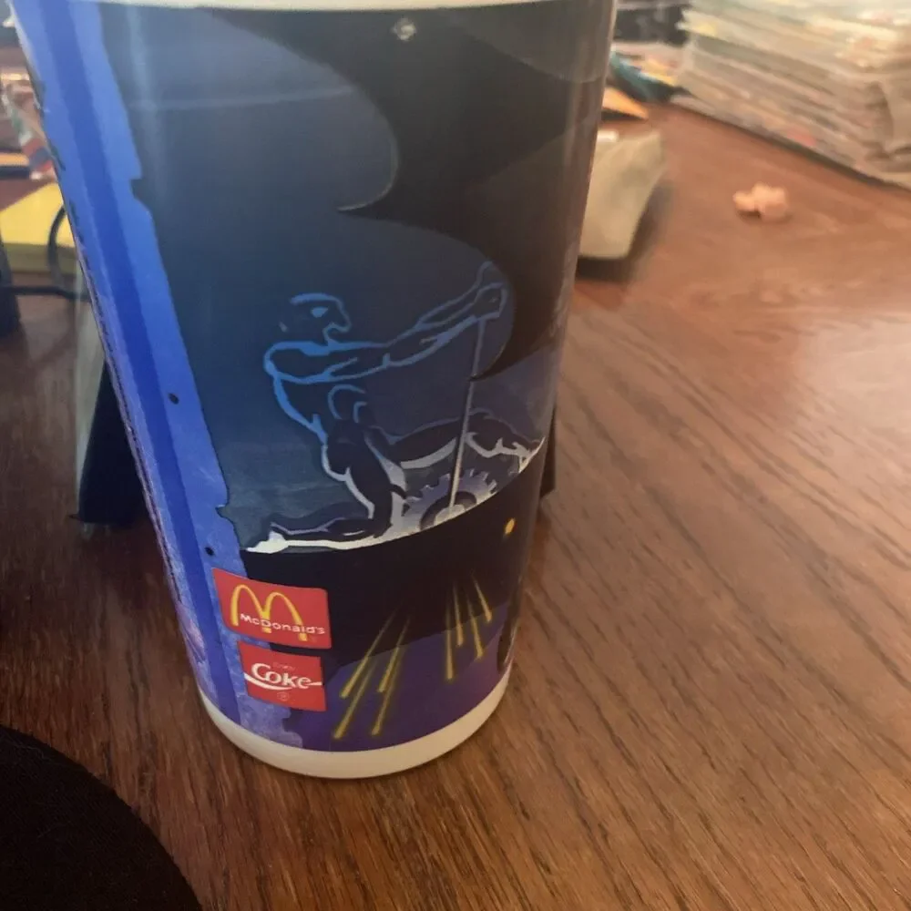 Batman Returns 1992 BATMAN McDonald's Collector's cup with lid